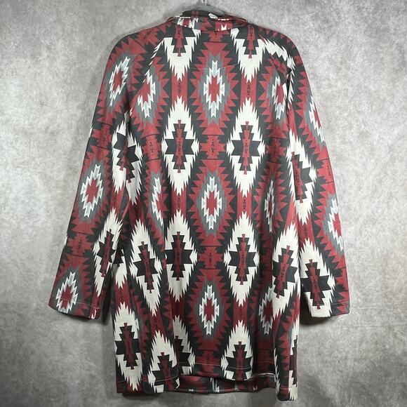 Sterling Kreek Western Rebel Jacket Womens XL Red Aztec Print Buffalo Buttons - Picture 6 of 11